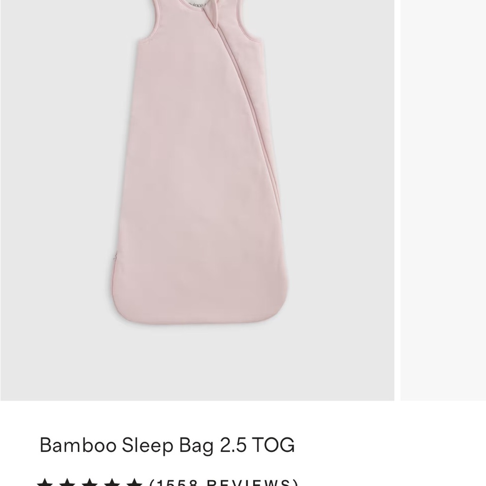 Quince Light Pink Quilted Baby Sleep Sack